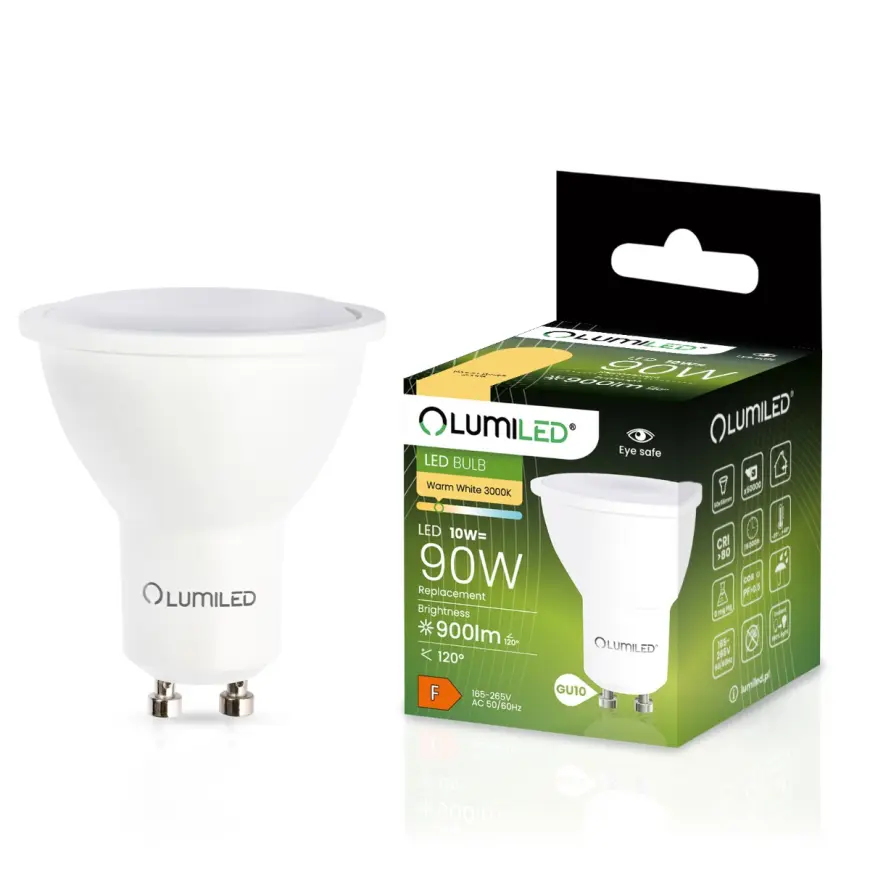 Žiarovka LED GU10 10W 830 900LM FR 120D 3000K
