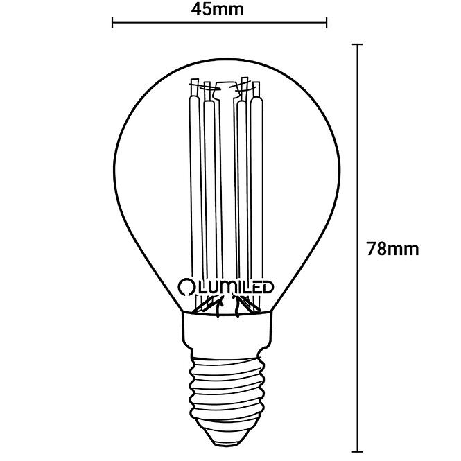 Žiarovka LED  FIL 7W E14 806LM NB,4