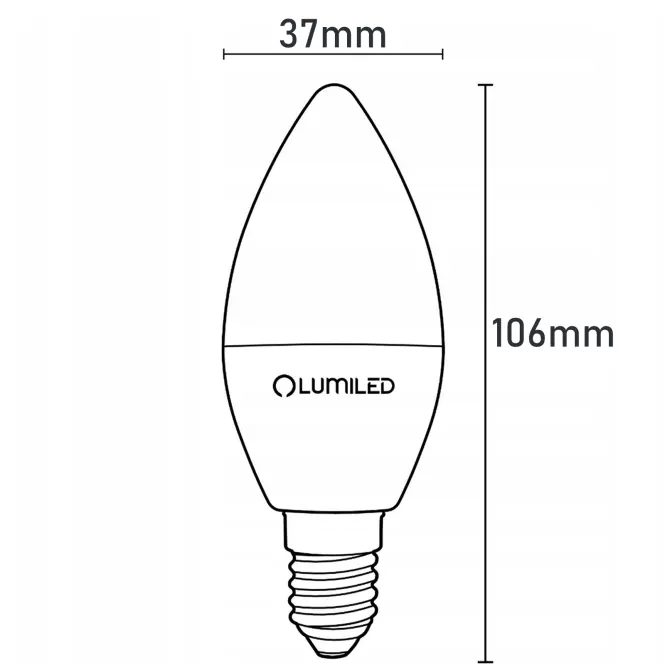 Žiarovka LED sviečka 8W E14 806LM NB 4000K,4