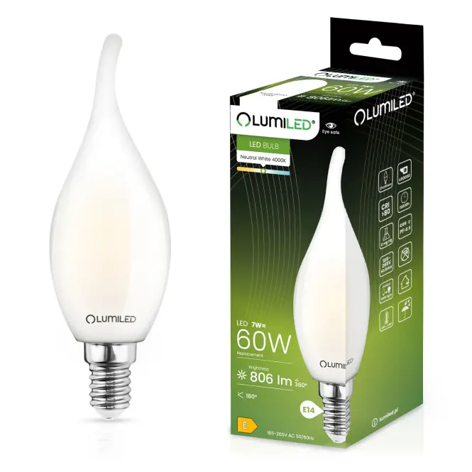 Žiarovka LED sviečka FIL FR 7W E14 806LM 4000K