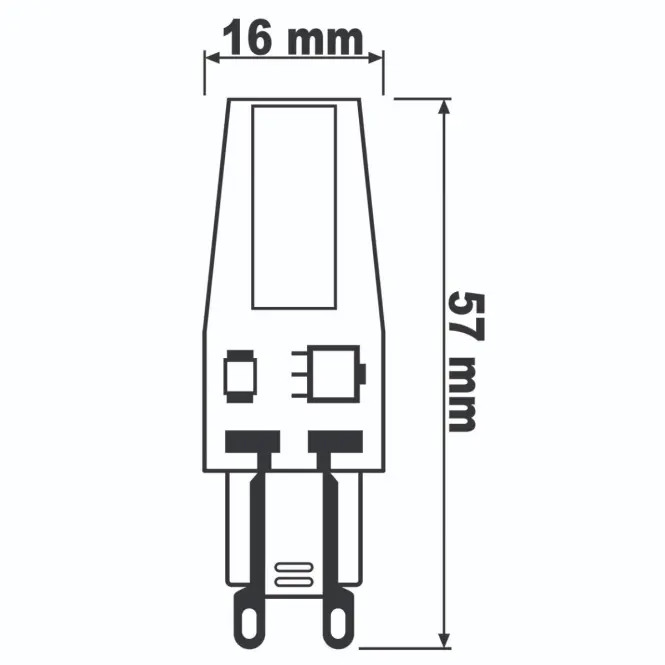 Žiarovka G9 2508 COB 5W 550LM CB