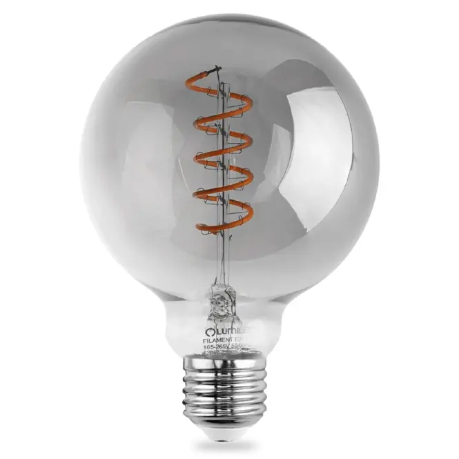 Žiarovka LED G95 filament 6W E27 2200K SMOKEY