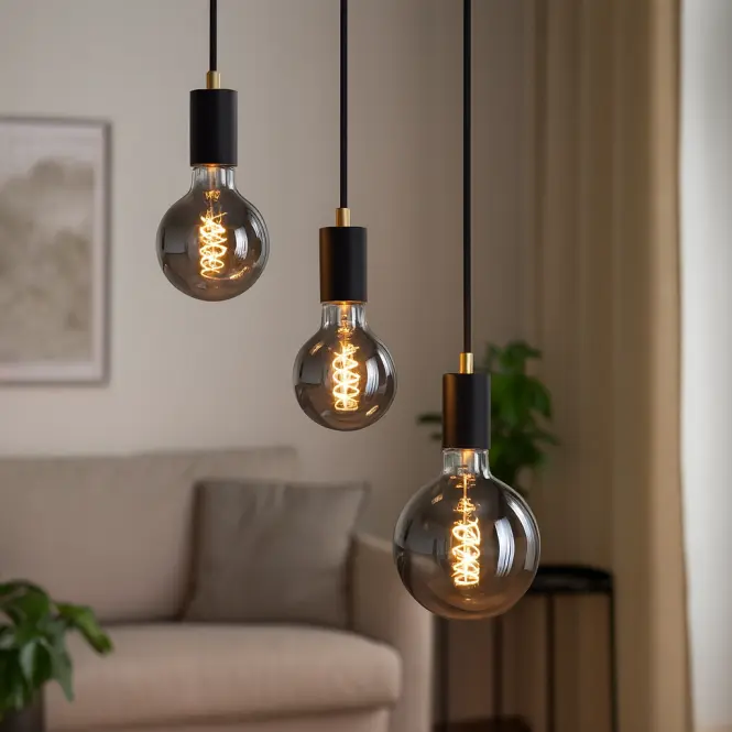 Žiarovka LED G95 filament 6W E27 2200K SMOKEY,3