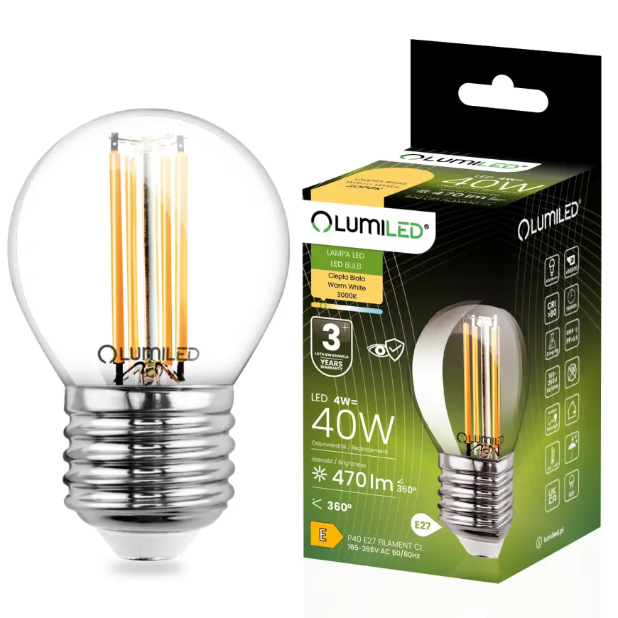 Žiarovka LED FIL 7W E14 806LM CB