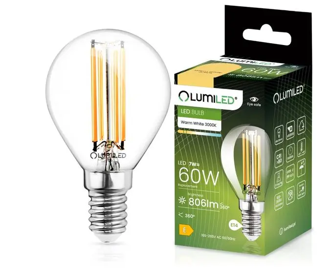 Žiarovka LED FIL 7W E14 806LM CB