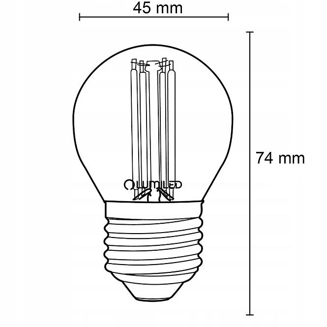 Žiarovka LED FIL 7W E27 806LM NB