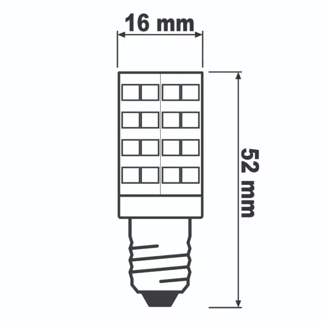 Žiarovka E14 T25 chladnička 2835 51D 5W 470LM NB