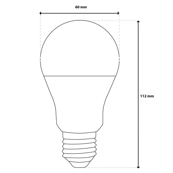 Žiarovka LED A60 10W 75W E27 1055LM 4000K