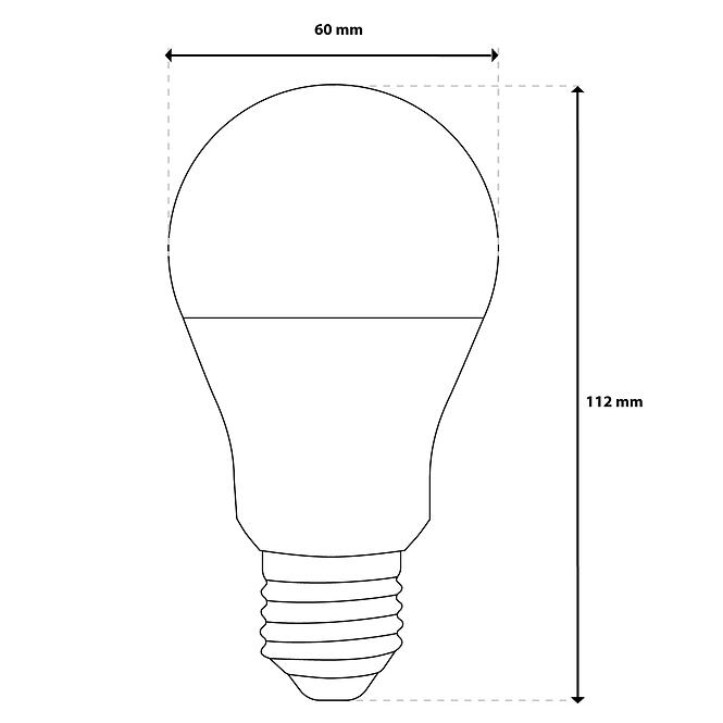 Žiarovka LED A60 10W 75W E27 1055LM 4000K