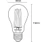 Žiarovka LED A60 FIL CL 7W 60W E27 806LM 4000K,4