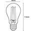 Žiarovka LED A60 FIL CL 7W 60W E27 806LM 4000K,4