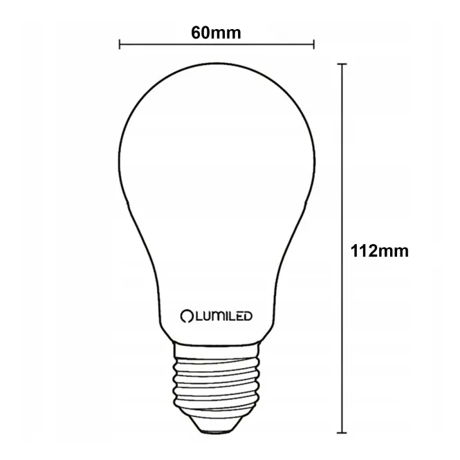 Žiarovka LED A60 FIL FR 11W E27 1521LM 3000K