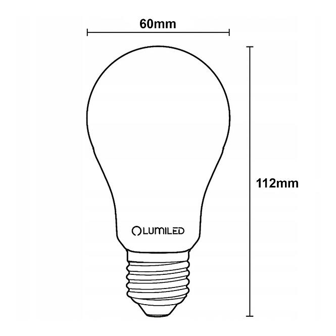 Žiarovka LED A60 FIL FR 11W E27 1521LM 3000K