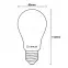 Žiarovka LED A60 FIL FR 11W E27 1521LM 3000K,4