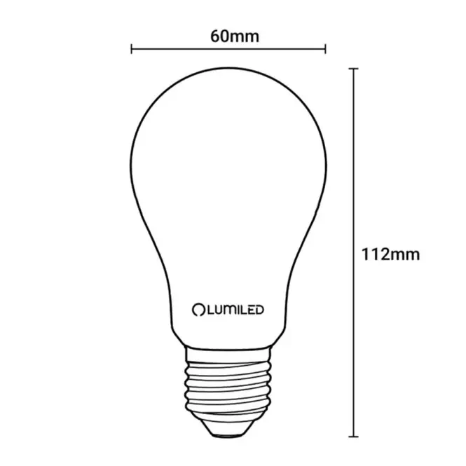 Žiarovka LED A60 FIL FR 4W E27 840LM 4000K