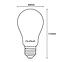 Žiarovka LED A60 FIL FR 8W 75W E27 1055LM 3000,4