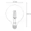 Žiarovka LED filament CL G125 7W E27 806LM 300,4