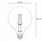 Žiarovka LED filament CL G125 7W E27 806LM 300,4
