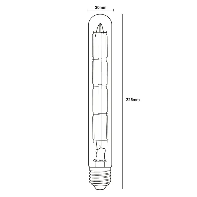 Žiarovka LED filament CL T30 8W E27 1055LM 300,4
