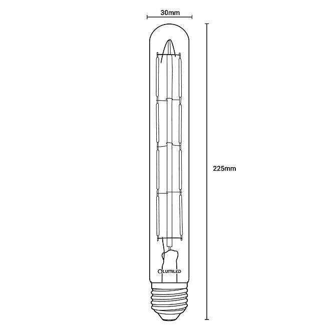 Žiarovka LED filament CL T30 8W E27 1055LM 300,4