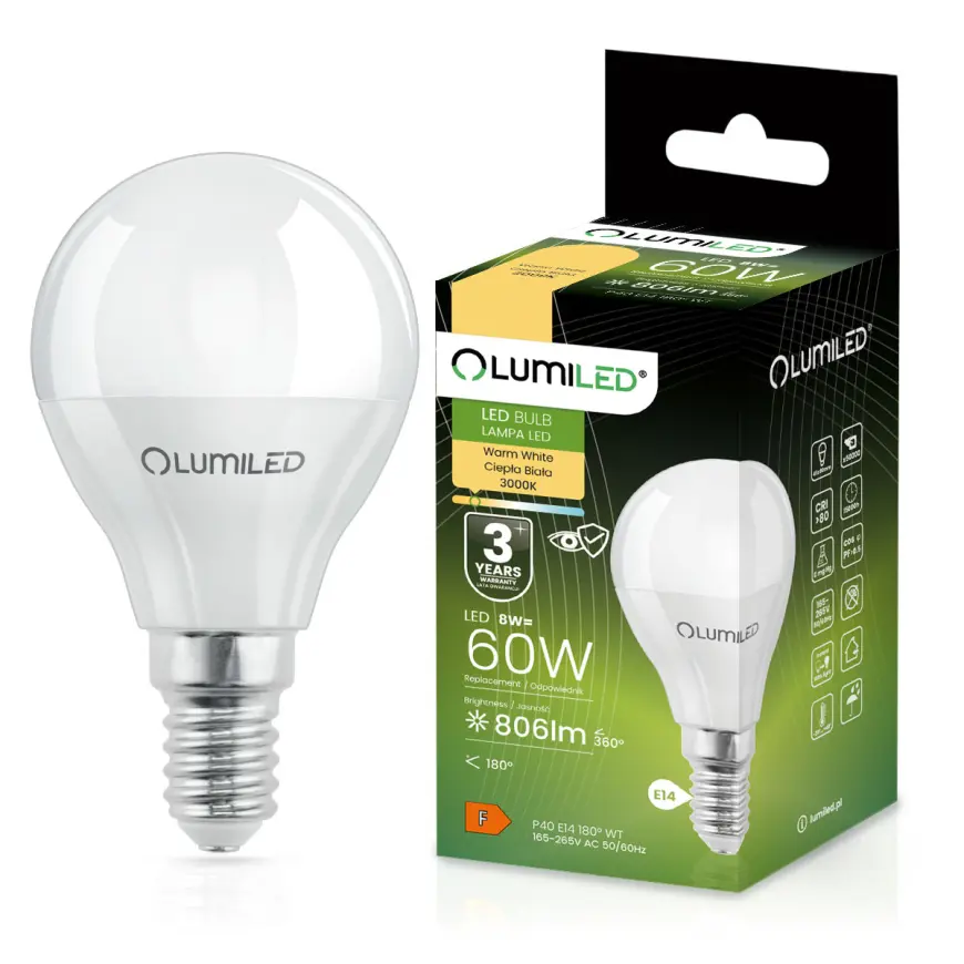 Žiarovka LED  8W E14 806LM CB