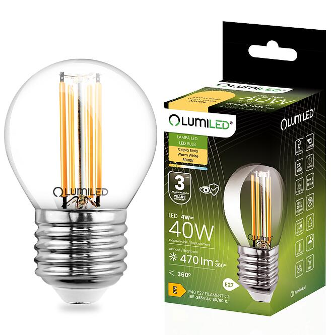 Žiarovka LED  FIL 4W E27 470LM CB