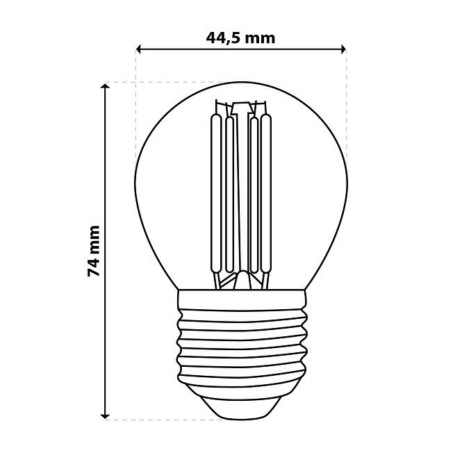 Žiarovka LED  FIL 4W E27 470LM CB,4