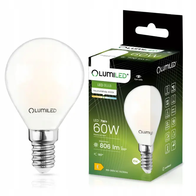 Žiarovka LED  FIL FR 7W E14 806LM 4000K