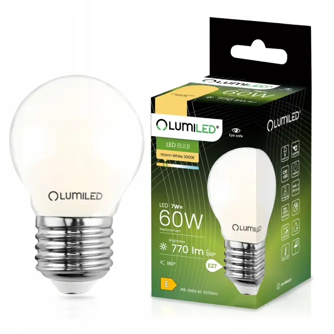 Žiarovka LED  FIL FR 7W E27 806LM 3000K,2