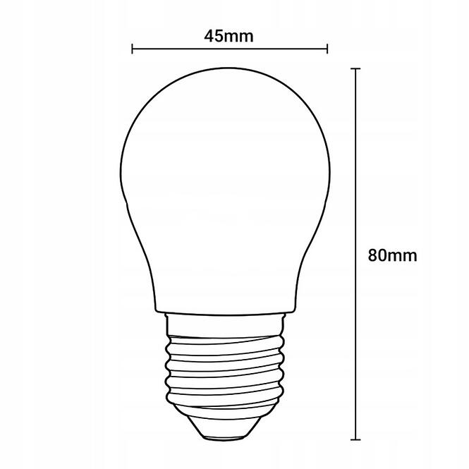 Žiarovka LED  FIL FR 7W E27 806LM 3000K