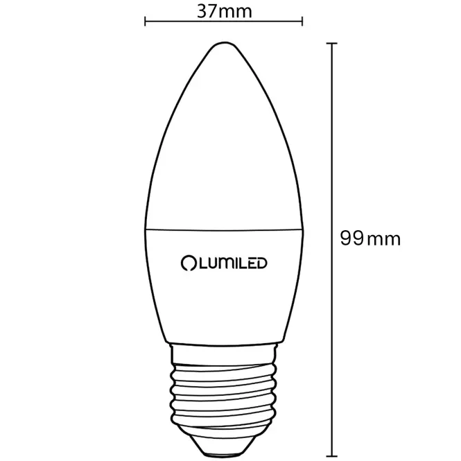 Žiarovka LED sviečka 2,5W E27 249LM NB