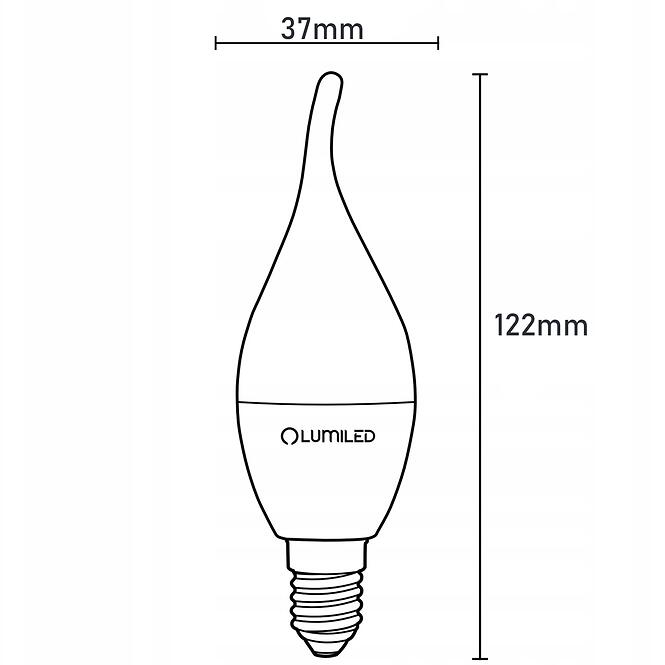 Žiarovka LED sviečka 5W E14 470LM CB plameň,4
