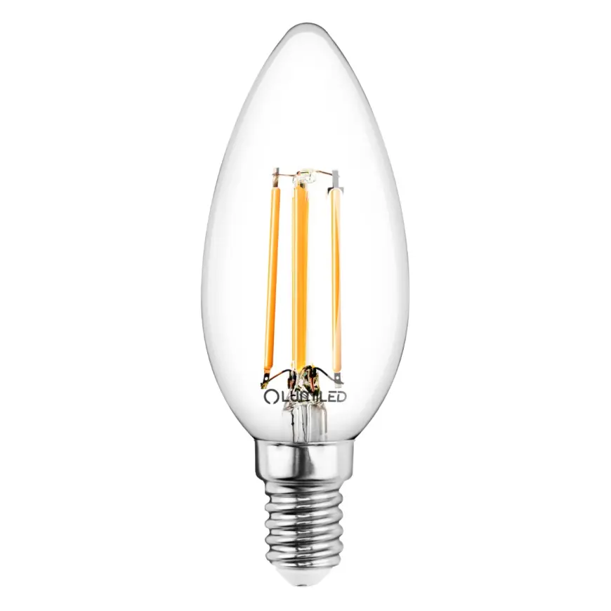 Žiarovka LED sviečka FIL 4W E14 470LM 3000K