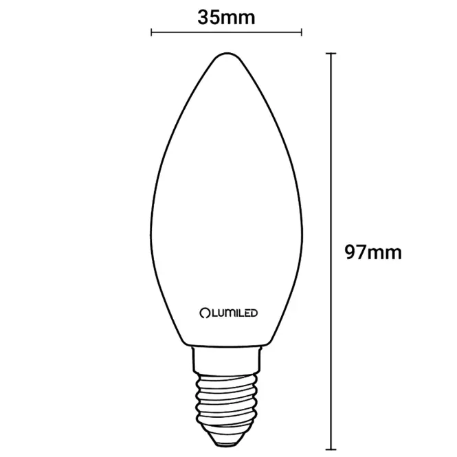 Žiarovka LED sviečka FIL FR 7W E14 806LM 4000K,4
