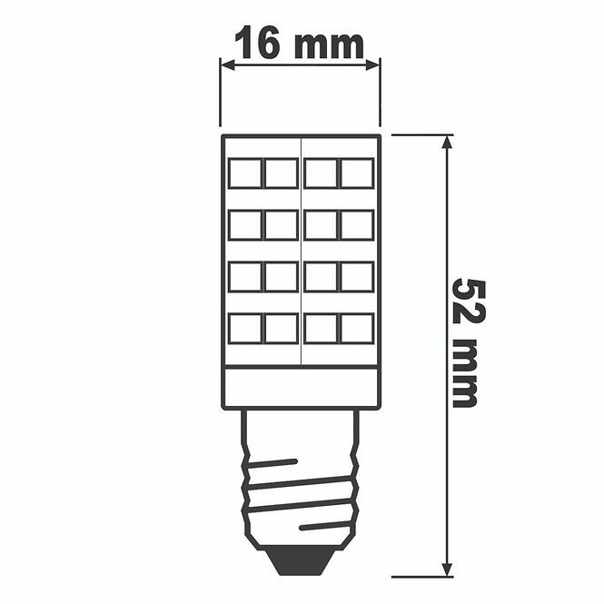 Žiarovka E14 T25 chladnička 2835 51D 5W 470LM CB