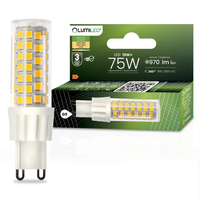 Žiarovka G9 ceramic2835 86D 10W 970LM CB