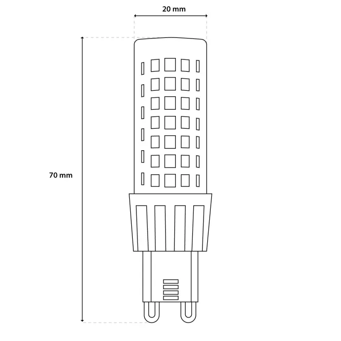 Žiarovka G9 ceramic2835 86D 10W 970LM NB