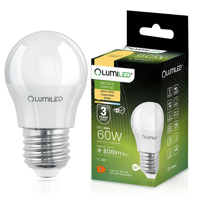 Žiarovka LED 8W E27 806LM CB