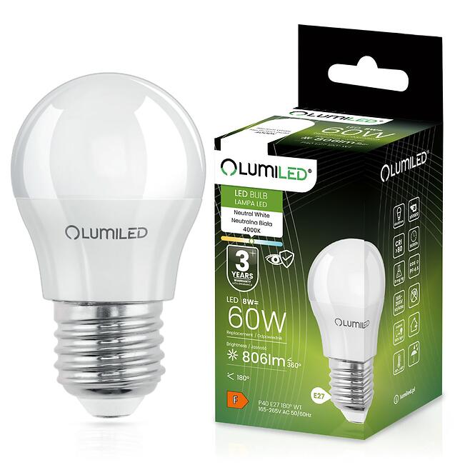 Žiarovka LED 8W E27 806LM NB