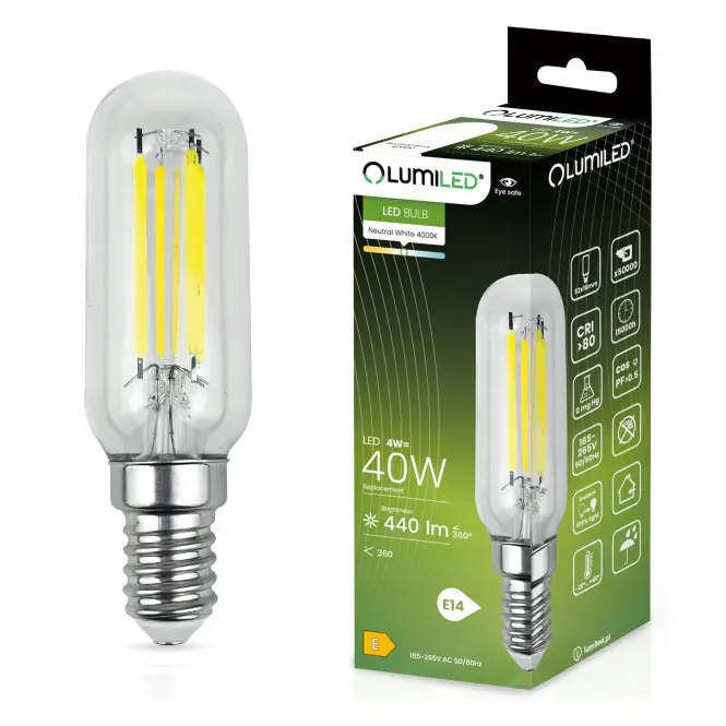 Žiarovka LED ST26 T25 FIL 4W E14 440LM 4000K