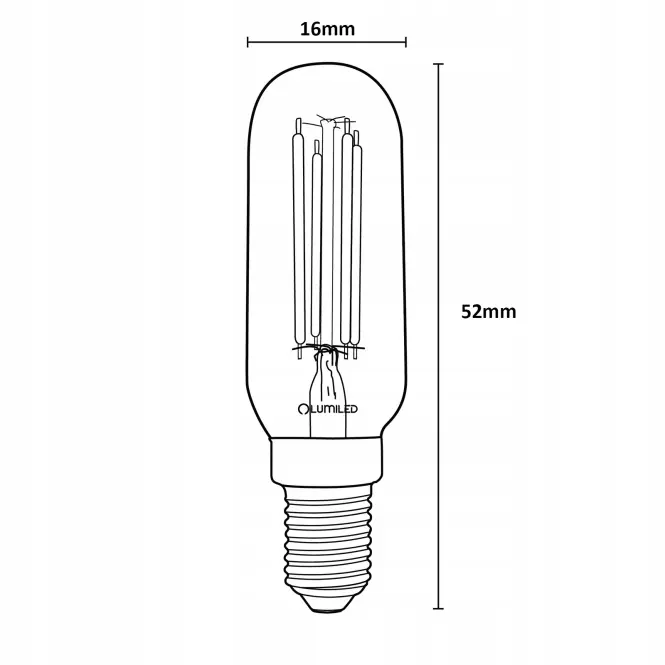 Žiarovka LED ST26 T25 FIL 4W E14 440LM 4000K,4
