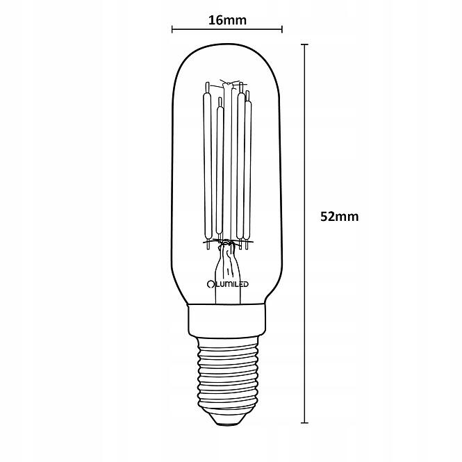 Žiarovka LED ST26 T25 FIL 4W E14 440LM 4000K,4