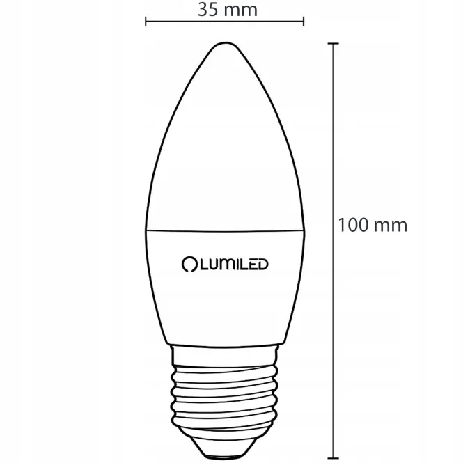Žiarovka LED sviečka 5W E27 470LM CB