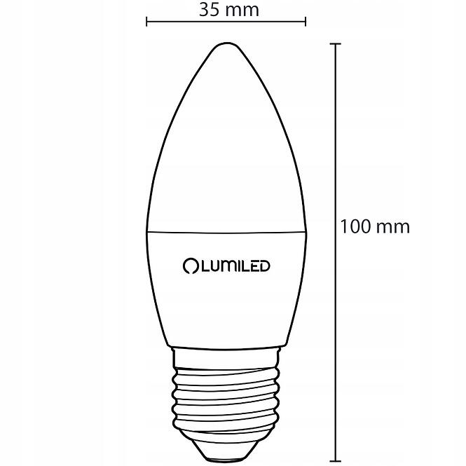 Žiarovka LED sviečka 5W E27 470LM CB