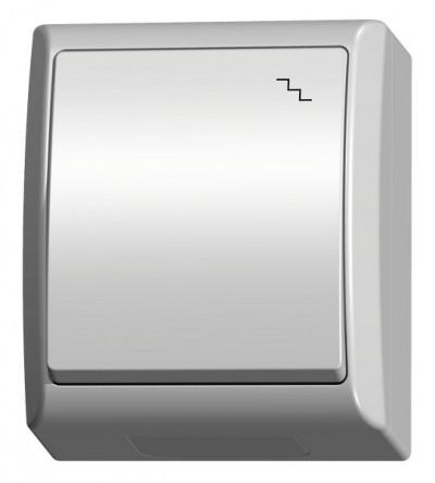 Vypínač schodisko biely IP44