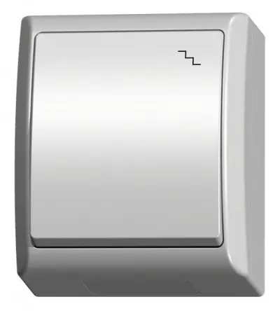 Vypínač schodisko biely IP44