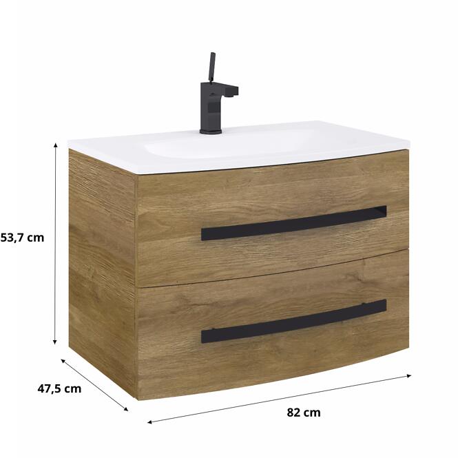 Skrinka Perla 80 2S Dub Natural,2
