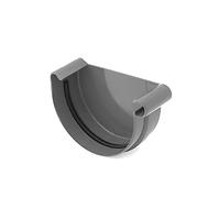 Čelo pre odkvapový žľab Ø 125 mm plastové pravé grafit