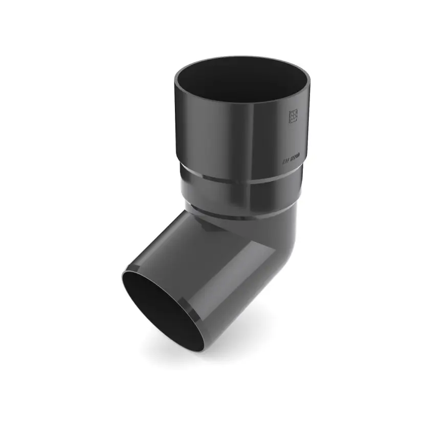 Koleno pre odkvapový zvod 63 mm grafit
