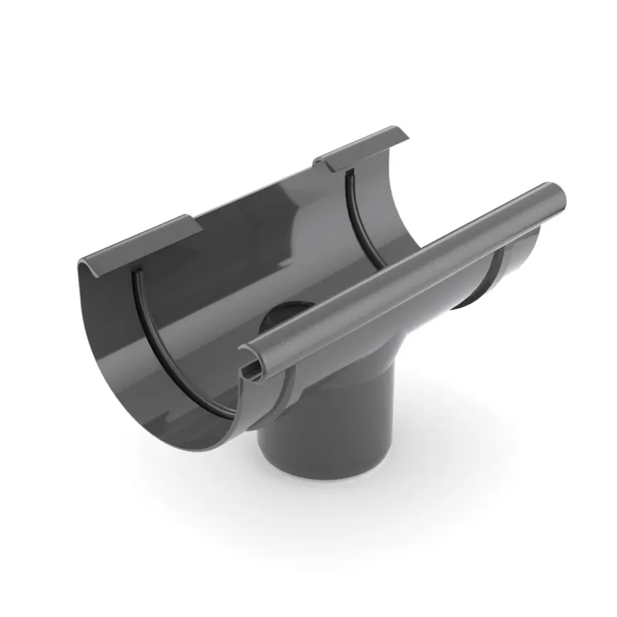 Odkvapový kotlík Bryza Ø 125/90 mm plastový grafit